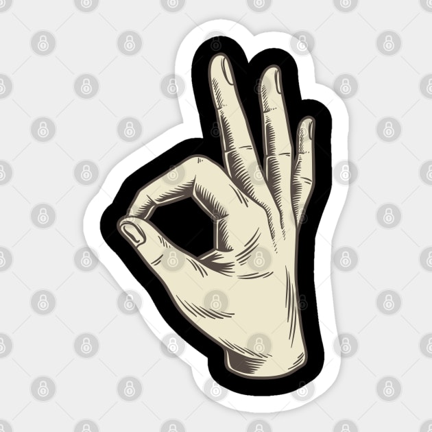 Ok Hand Simple Sticker by Recapaca